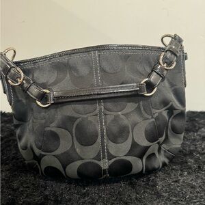Coach Black Signature Shoulder Bag